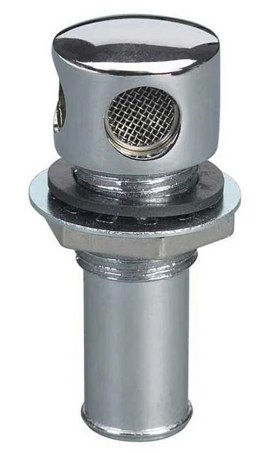 035732-10 – MOELLER Fuel Tank Vent Valve, Thru-Hull Vent 5/8 Inch Hose Chrome Plated Brass For Marine Applications